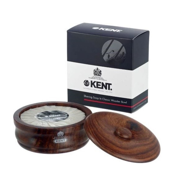 KENT SHAVING SOAP IN CLASSIC WOODEN BOWL
