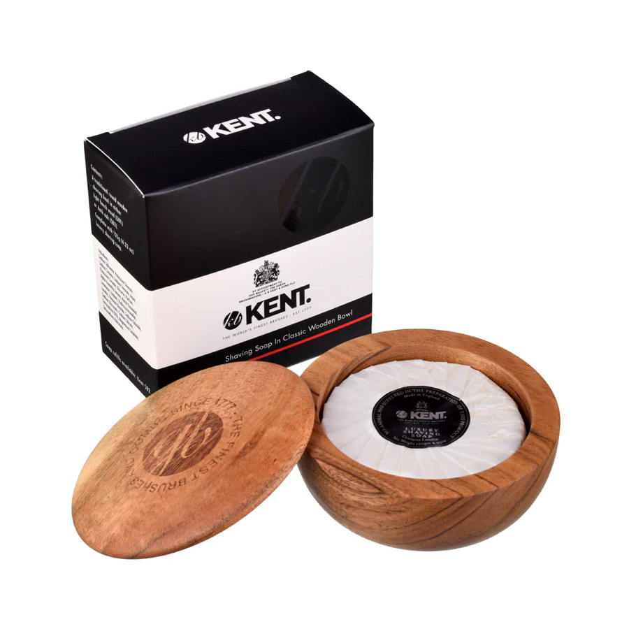KENT SHAVING SOAP IN CLASSIC WOODEN BOWL KENT SHAVING SOAP IN CLASSIC WOODEN BOWL