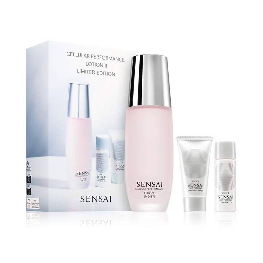 CELLULAR PERFORMANCEN LOTION Il (MOIST) + SILKY PURIFYING CLEANSING OIL 30ml+ CLEAR GEL WASH 30ml