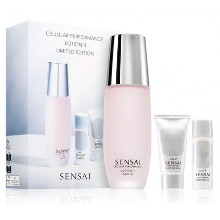 CELLULAR PERFORMANCEN LOTION Il (MOIST) + SILKY PURIFYING CLEANSING OIL 30ml+ CLEAR GEL WASH 30ml