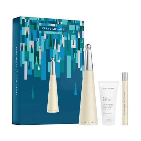 ESTUCHE ISSEY MIYAKE L´EAU D´ISSEY   Eau Toilette de 100ml + vapo 10ml + Body Lotion 50ml